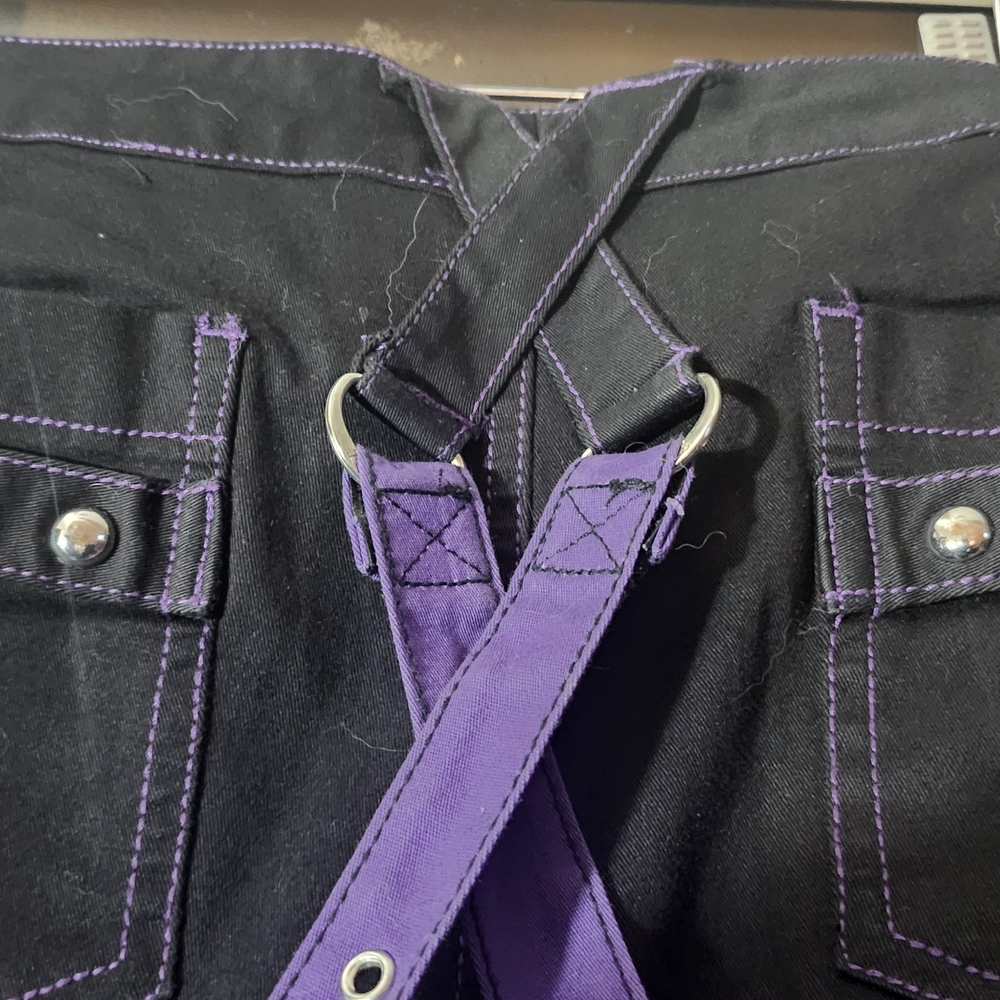 Black and Purple Crossbody Bag